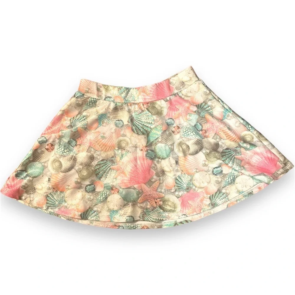 Justice SKORT Girls 10 Ocean mermaid print 🧜‍♀️